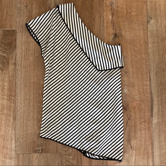 DVF One-Shoulder Striped Blouse - Picture 4 of 5